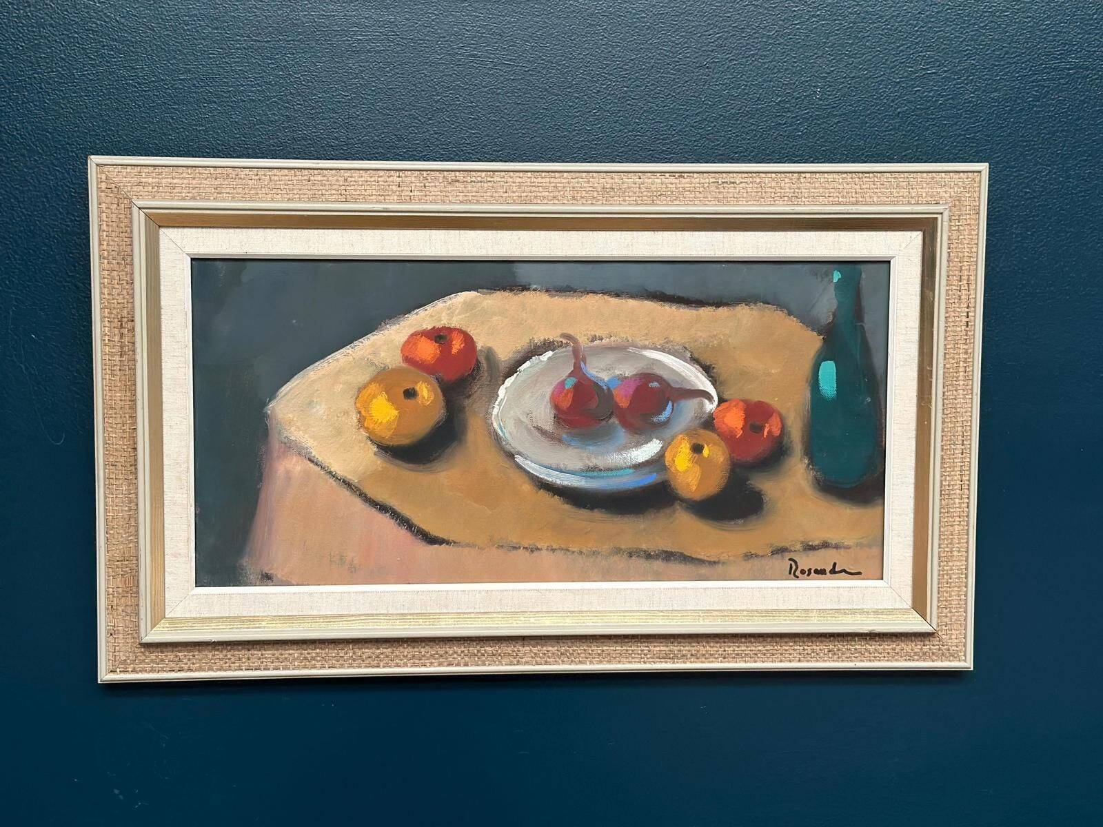 Huile sur toile suédoise – “Stilleben” par Kurt Rosander