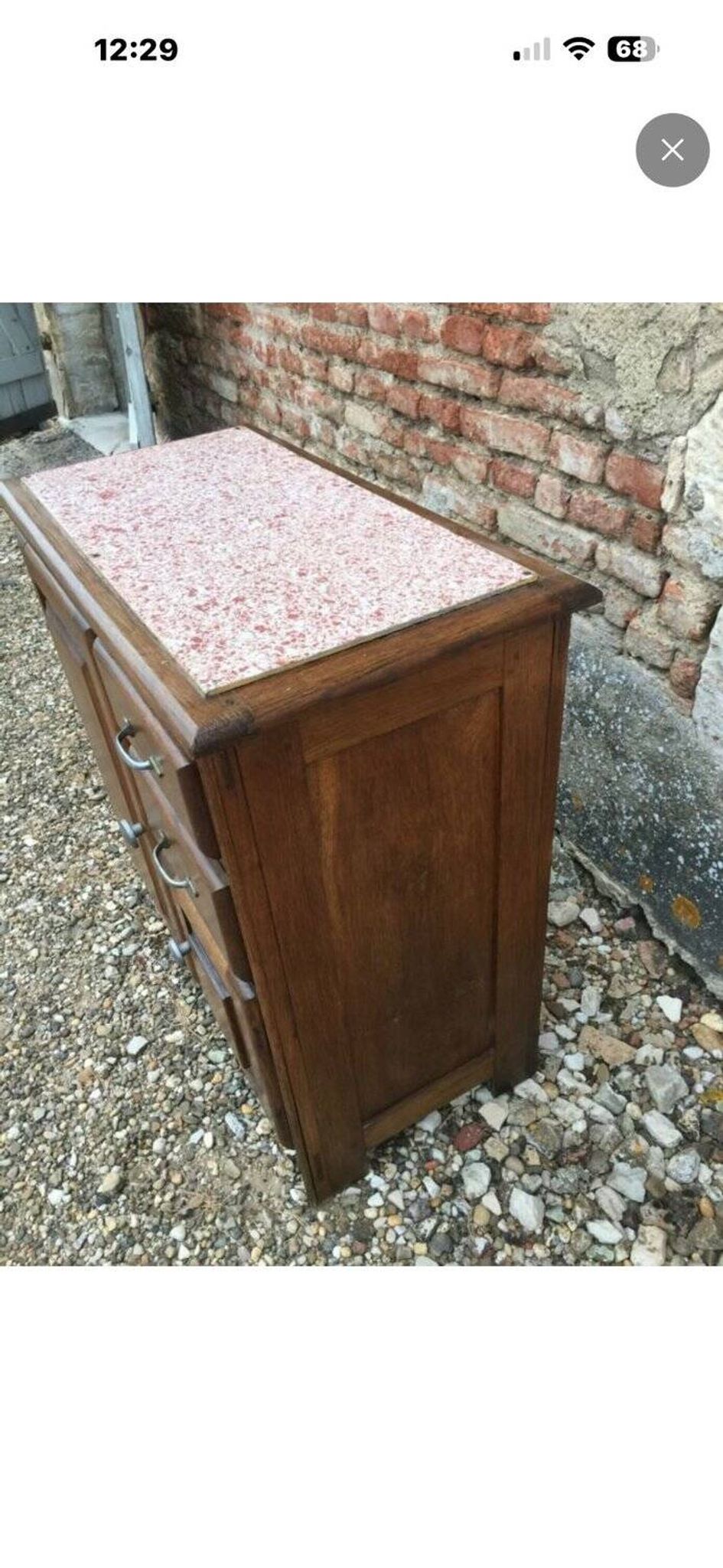 Mado Buffet in Solid Oak — French Domestic Style from the 1950s