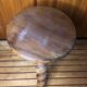 Charles Dudouyt style tripod milking stool vintage twisted wood #a583