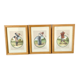 Frames 80s with golfers