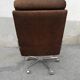 Fauteuil  vintage tissu marron
