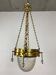 Suspended brass art from the Vienna Secession by Kolo Moser.
