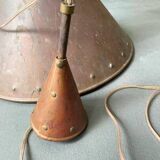 Brutalist suspension, hammered copper, E.S Horn Aalestrup Denmark, 1950-60