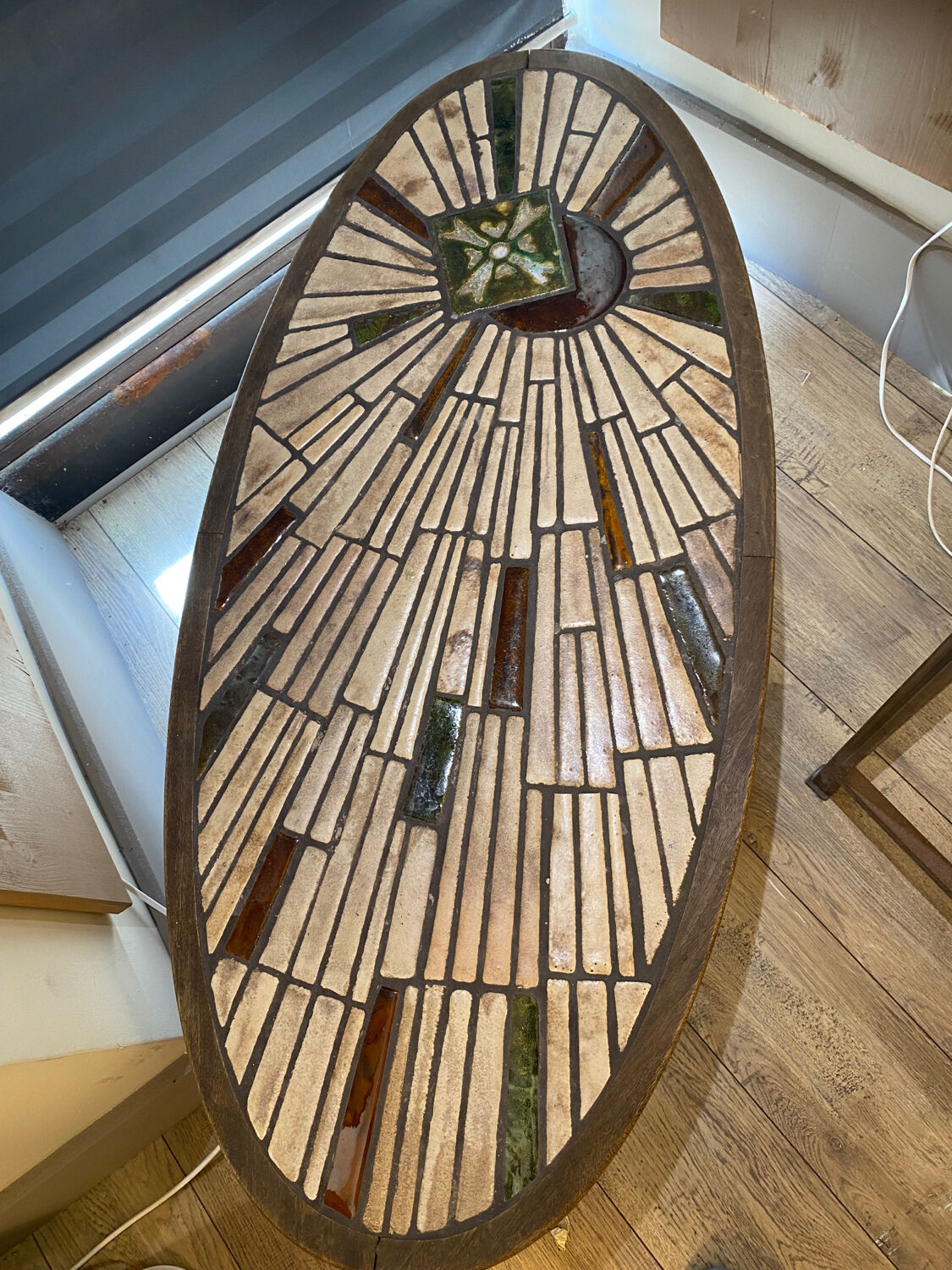 Ceramic coffee table, Vallauris, 1960