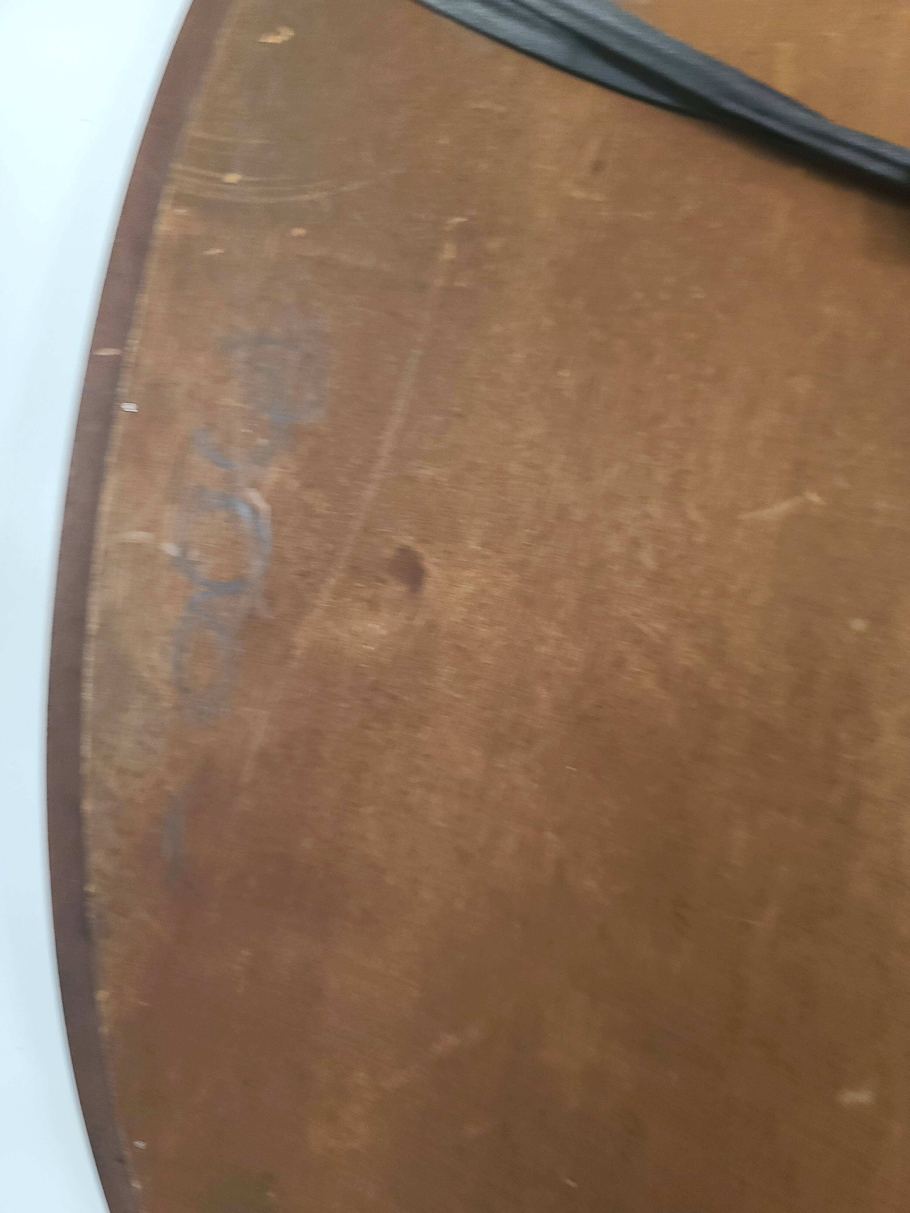 Modern Style Black Oval Wall Mirror