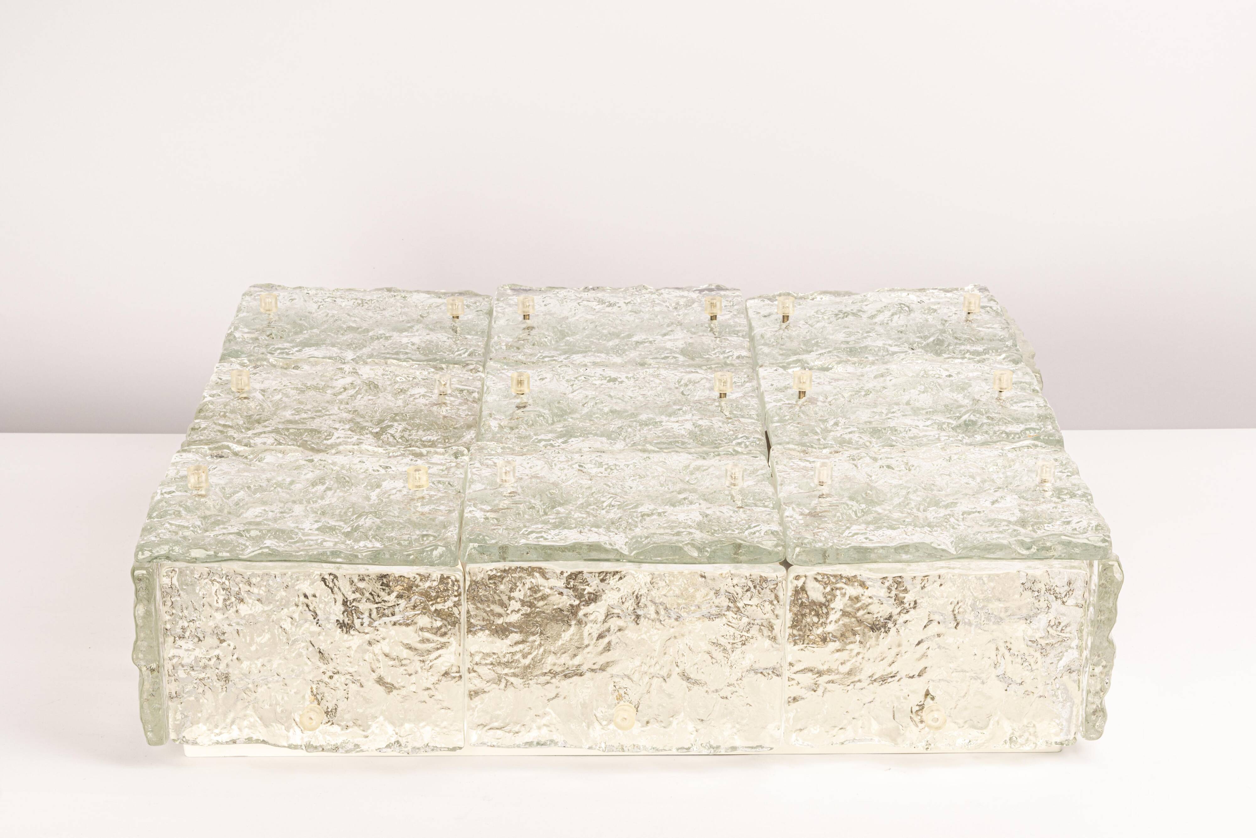 Murano glass ceiling lights by Kalmar, Austria, 1960s