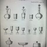 Compotier baccarat engraving nets