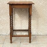 Side table in the countryside style in turned wood