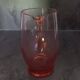 Pichet vintage en verre rose