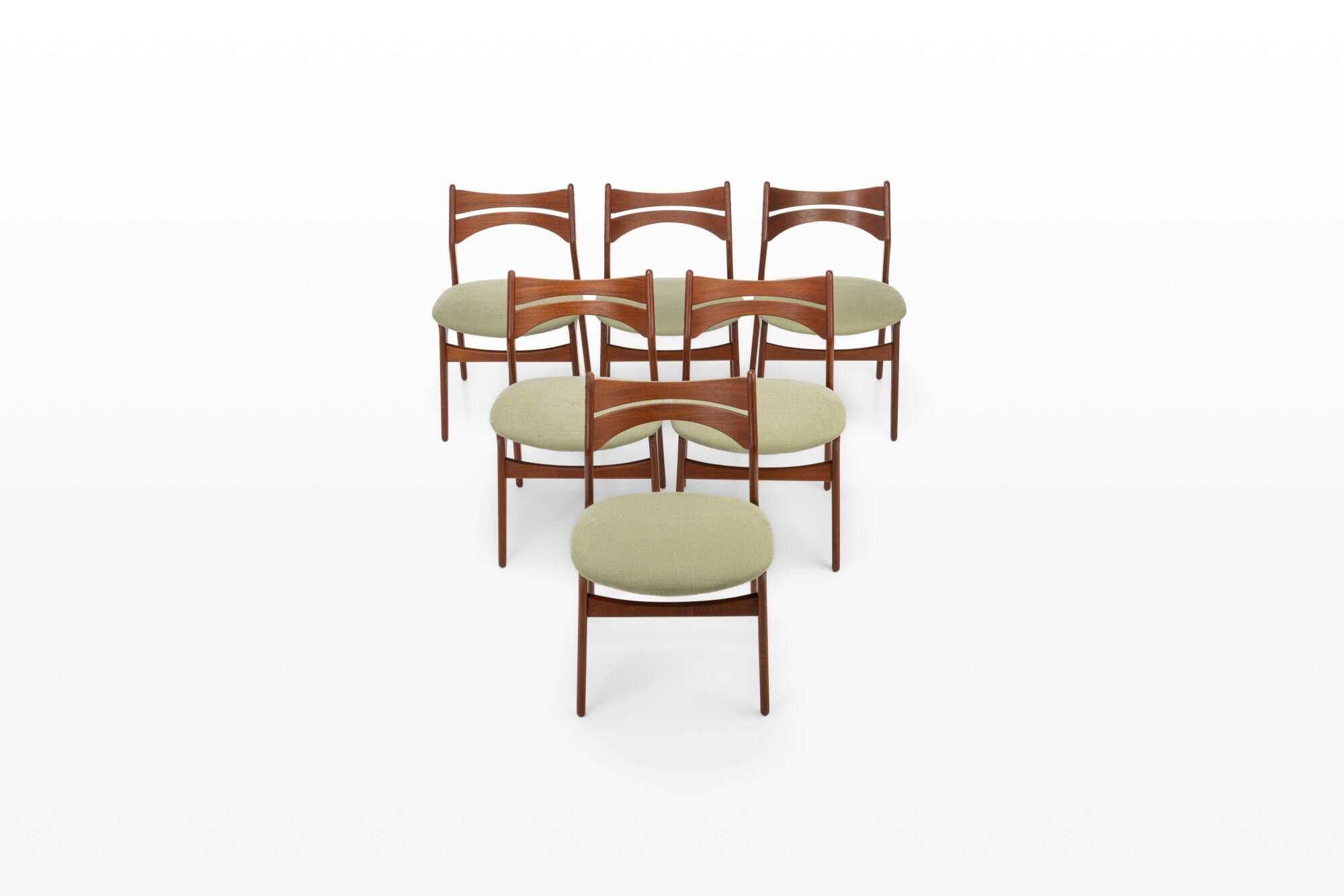 Vintage Dining Chairs by Erik Buch for Christian Christensen Møbelfabrik, 1960s, Set of 6