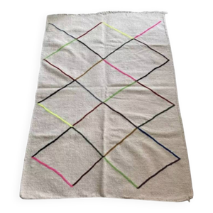 Tapis en laine losange