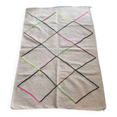 Moroccan diamond wool rug 140x100