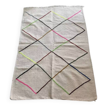 Tapis en laine losange marocain 140x100