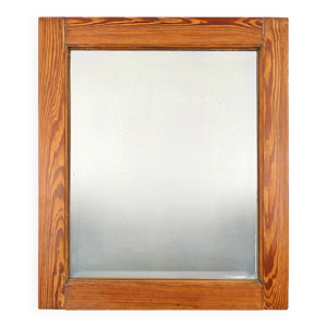 miroir français avec - cadre bois