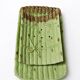 Asparagus service in earthenware, trompe-l'œil decoration, vintage 1970s-1980s.