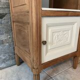 Art Deco bedside, grey marble