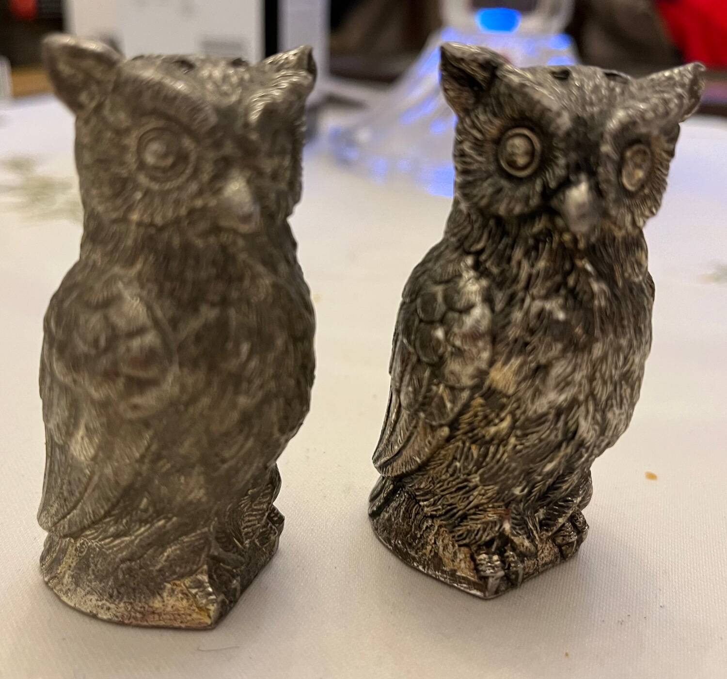 Silver metal salt pots