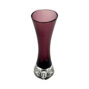 Ingrid Glashütte "Lord Nelson" burgundy vase, Germany 1960s