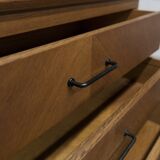 Scandinavian chest of drawers 1960 light oak clean and solid