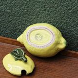 Slush mustard pot, lemon shape