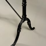 Table bistrot avec plateau en marbre