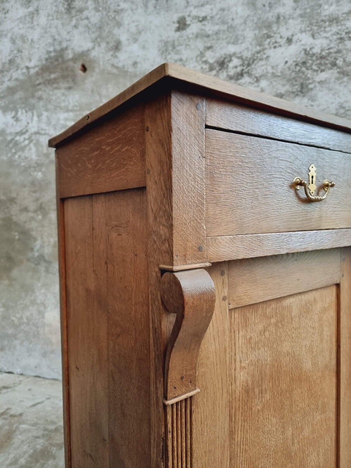 Antique cabinet oak 19th century sideboard