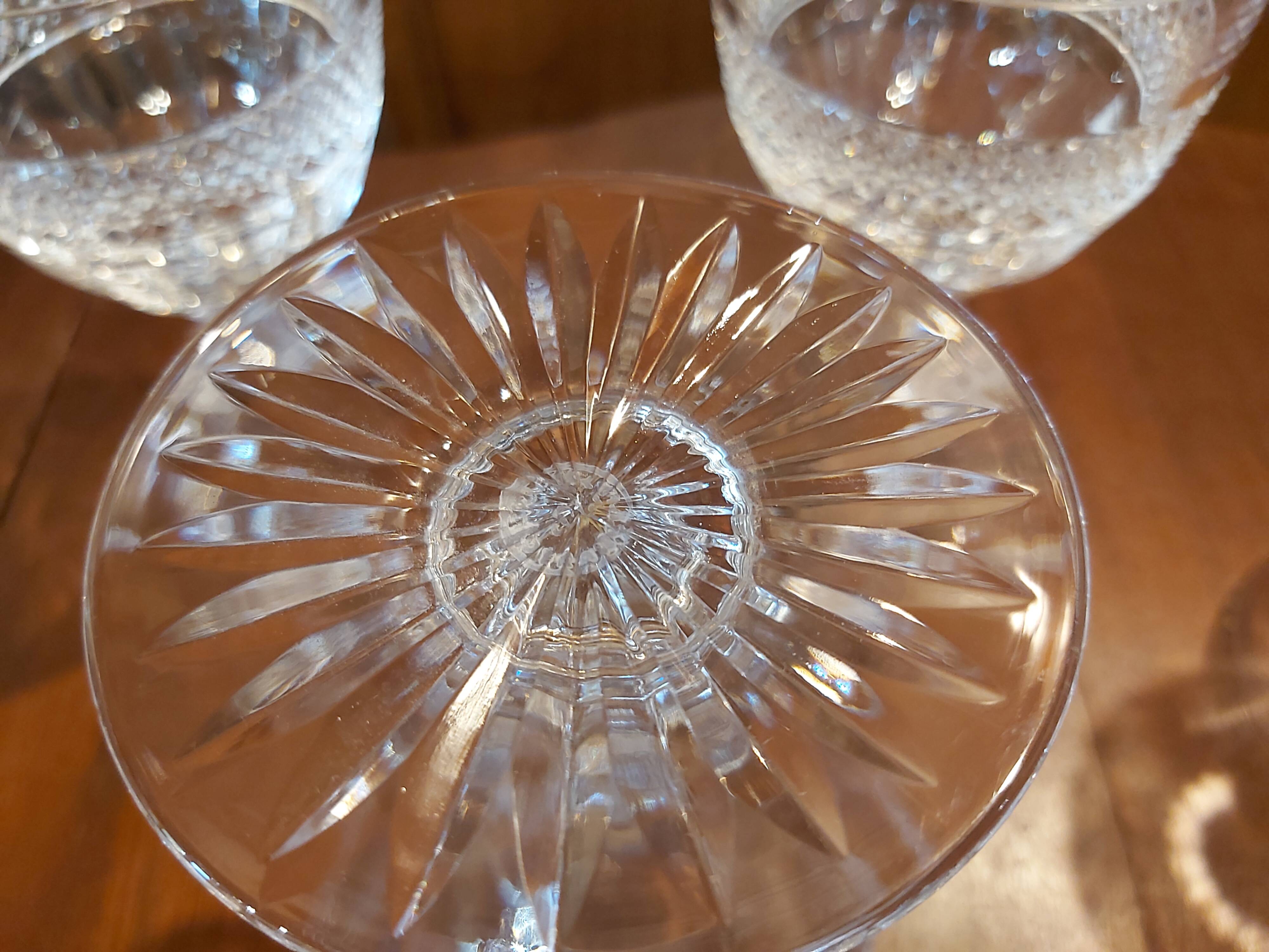 6 crystal glasses of Saint Louis model Trianon h 14 cm