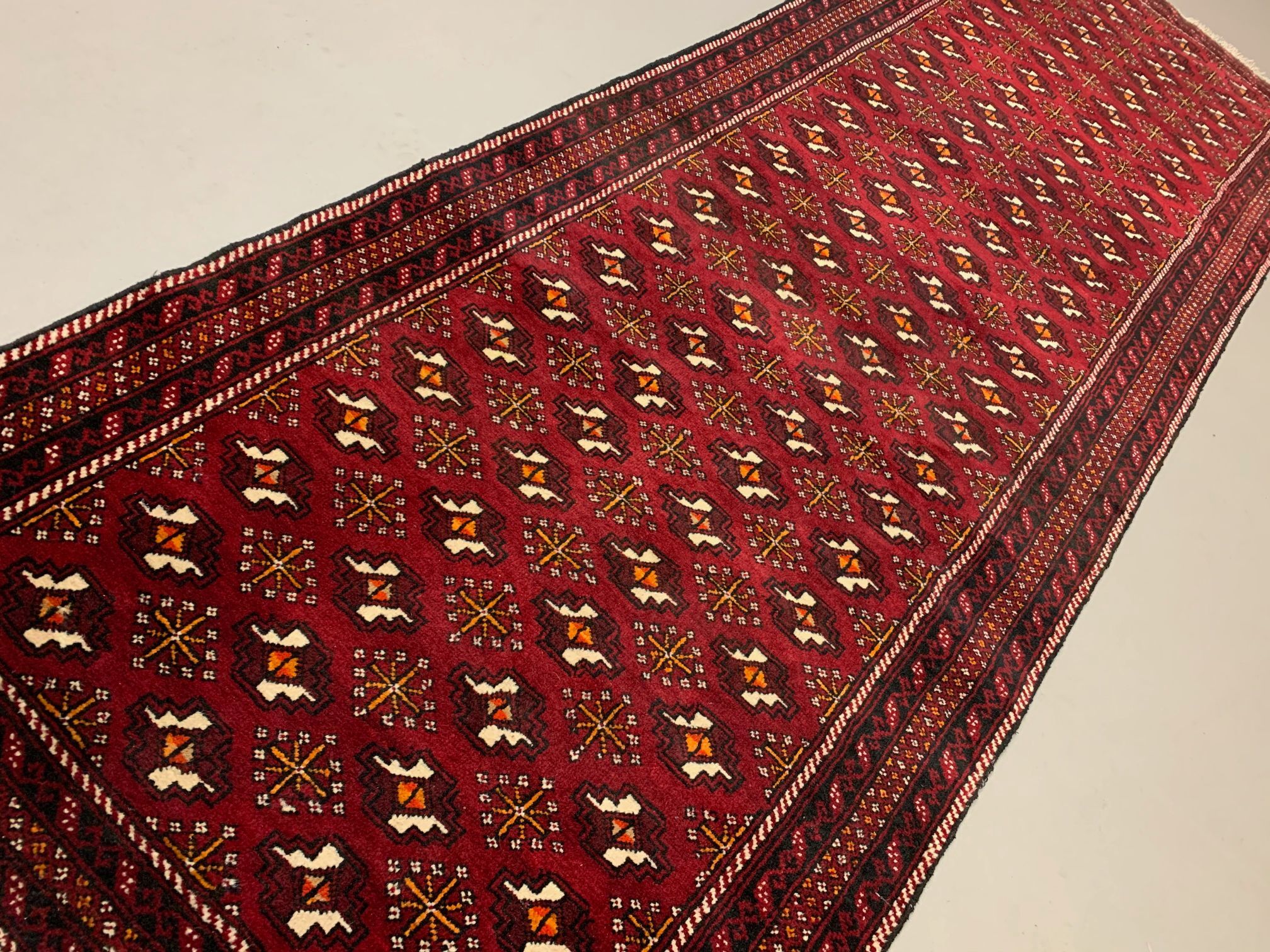 Vintage Turkoman Runner 303x104 cm