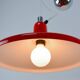 Vintage Red Meblo Manta Pendant Lamp