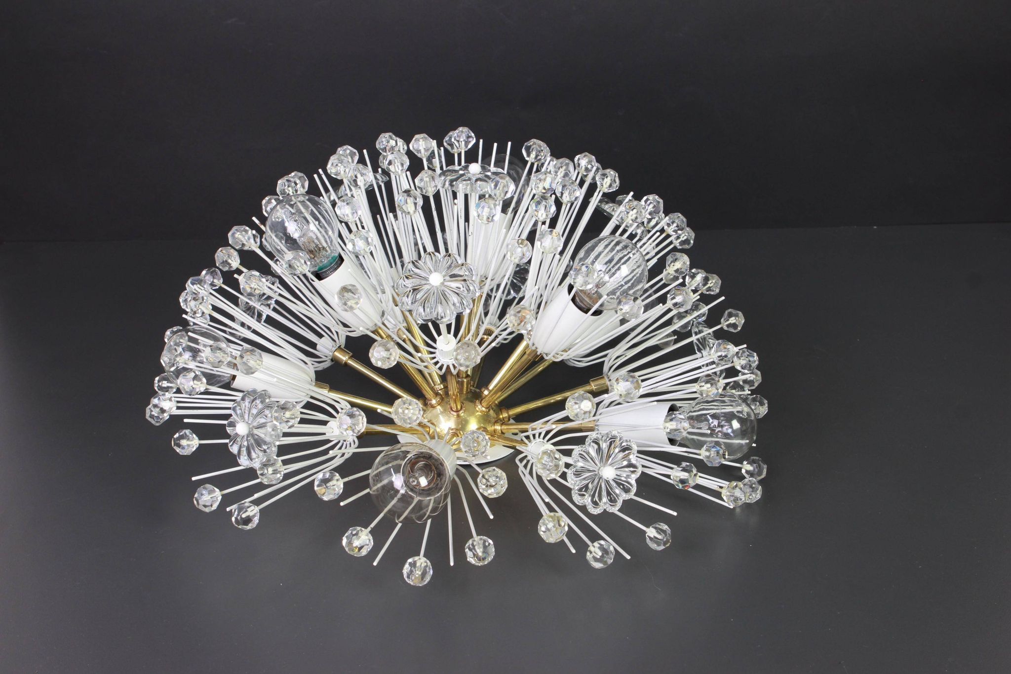 Brass Starburst chandelier by Emil Stejnar, Austria, 1960s