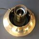 Vintage Limburg table lamp in bubbled glass and brass base
