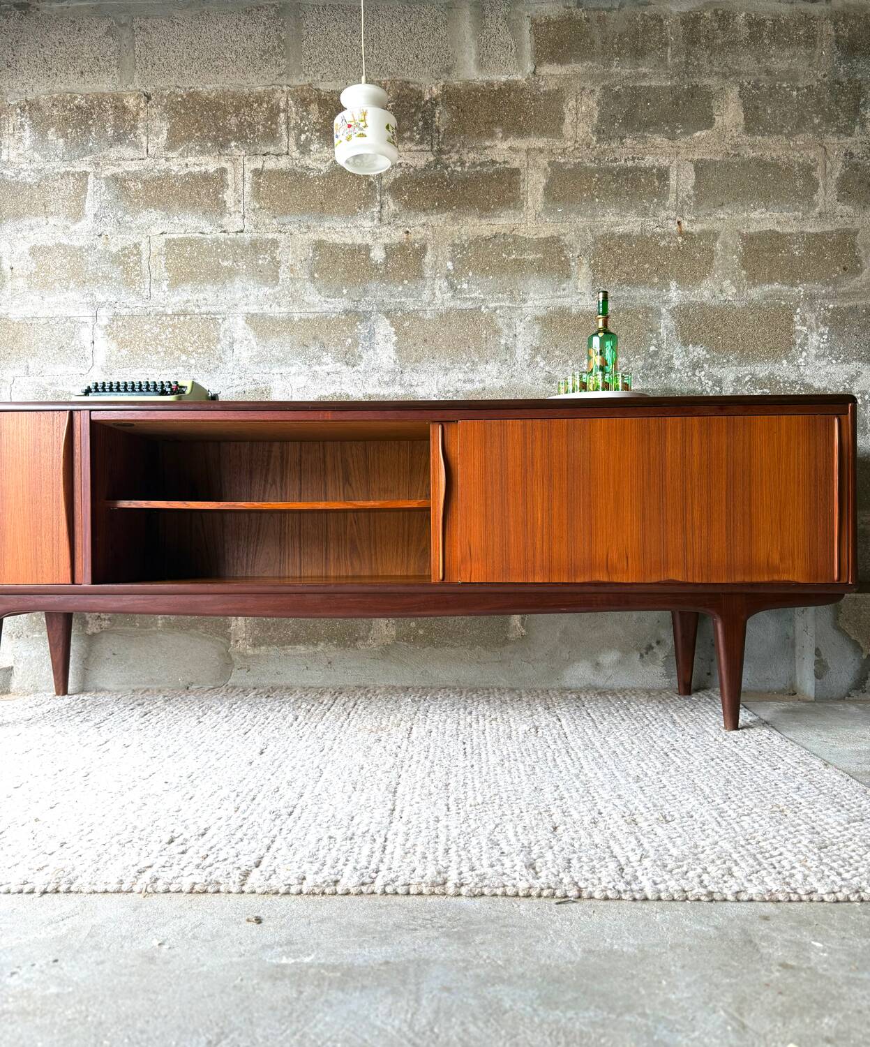 Scandinavian enfilade in teak, solid wood, 1960s/70s.