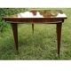 Table extensible Art Déco en ronce de noyer