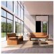 JP Audebert linear model 3-seater sofa in mocha leather