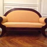 Solid mahogany Victorian sofa