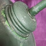 Farmyard lamp, or workshop lamp, gooseneck and shell globe