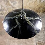 Hand-painted metal galaxy pendant light, 1980s