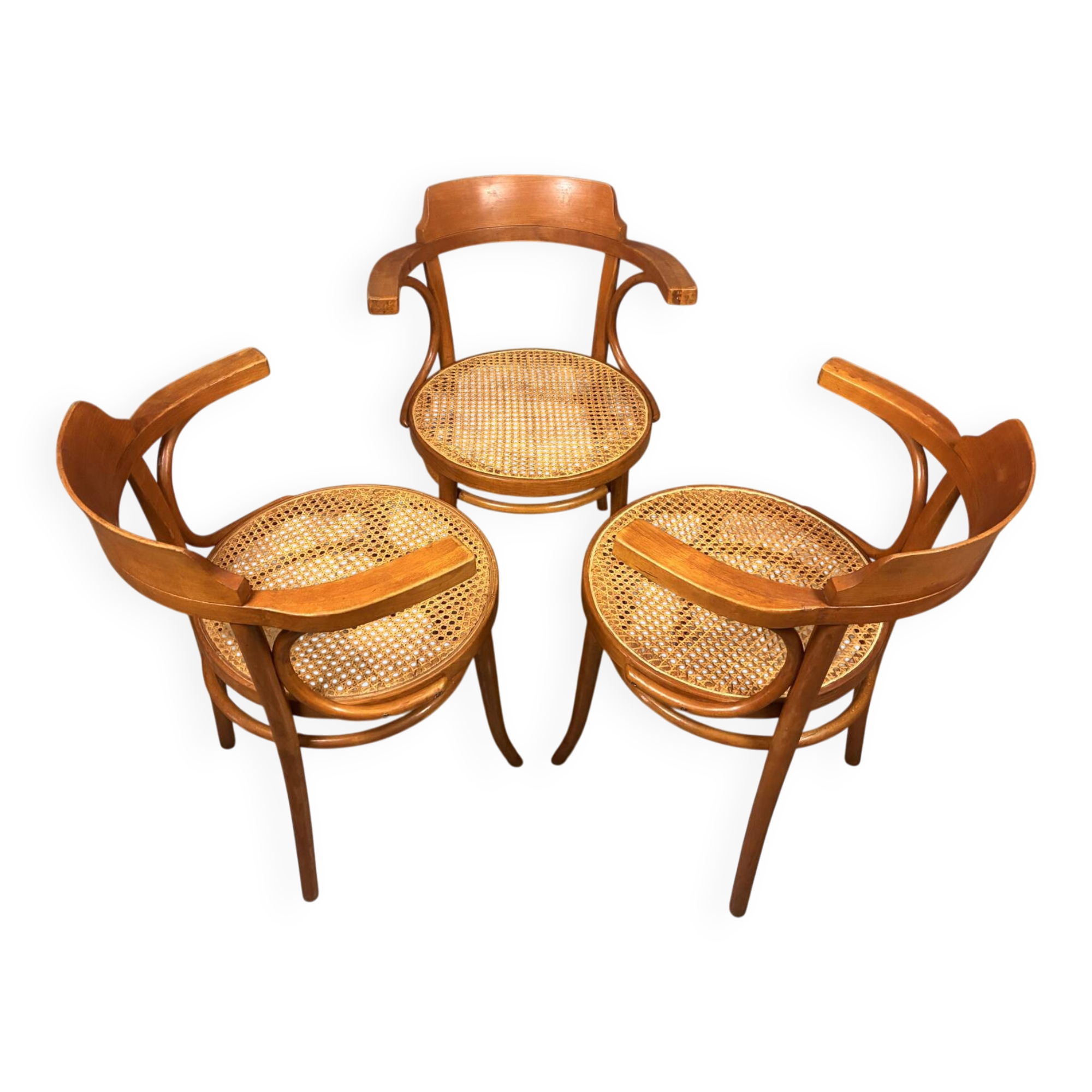 Chaises Thonet 233 Cosmos en cannage Ligna
