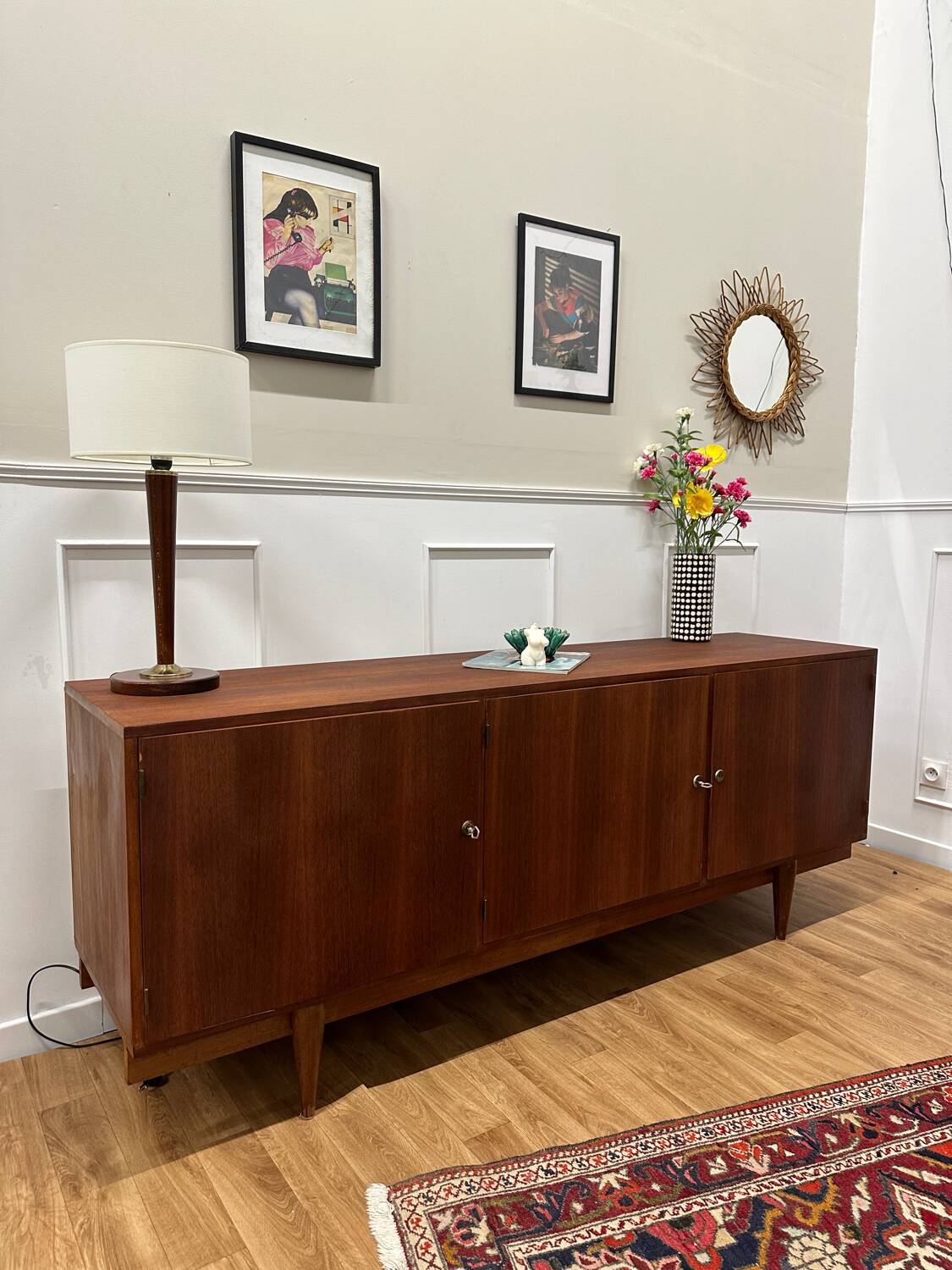 Vintage shoe cabinet