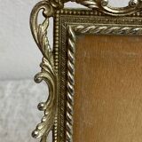 Italian gold metal frame on stand