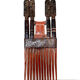 Solid wood decorative comb from Ghana
