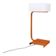Vintage Space Age Italian Orange Metal and Acrylic Glass Floor Lamp, 1970s