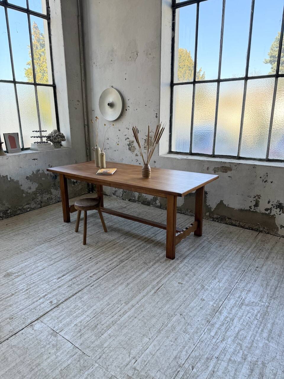 2m oak farmhouse table