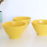 6 yellow bowls Moulin des Loups