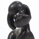Charming figurine sculpture of a poodle dog by Leopold Anzengruber, Austria, 1950s.