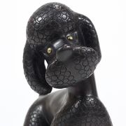 Charming figurine sculpture of a poodle dog by Leopold Anzengruber, Austria, 1950s.