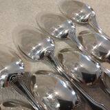 10 silver plated soup spoons, Christofle Vendome, 20.6 cm