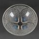 Lalique France opalescent scallop bowl numbered 3204