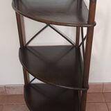 Rattan corner shelf