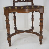 Pair of Antique Embossed Leather Chairs